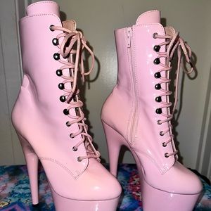 Barbie Pink Adore Lace up Dance Heels